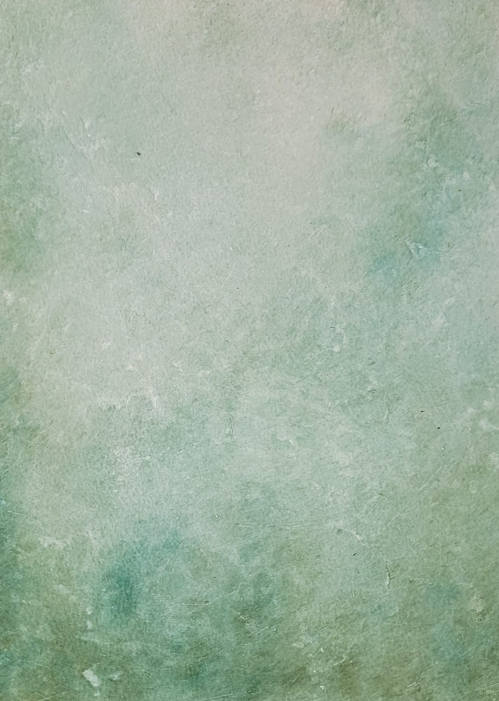 Patine à l'huile vert-bleu — Adeline François, peintre en décor
