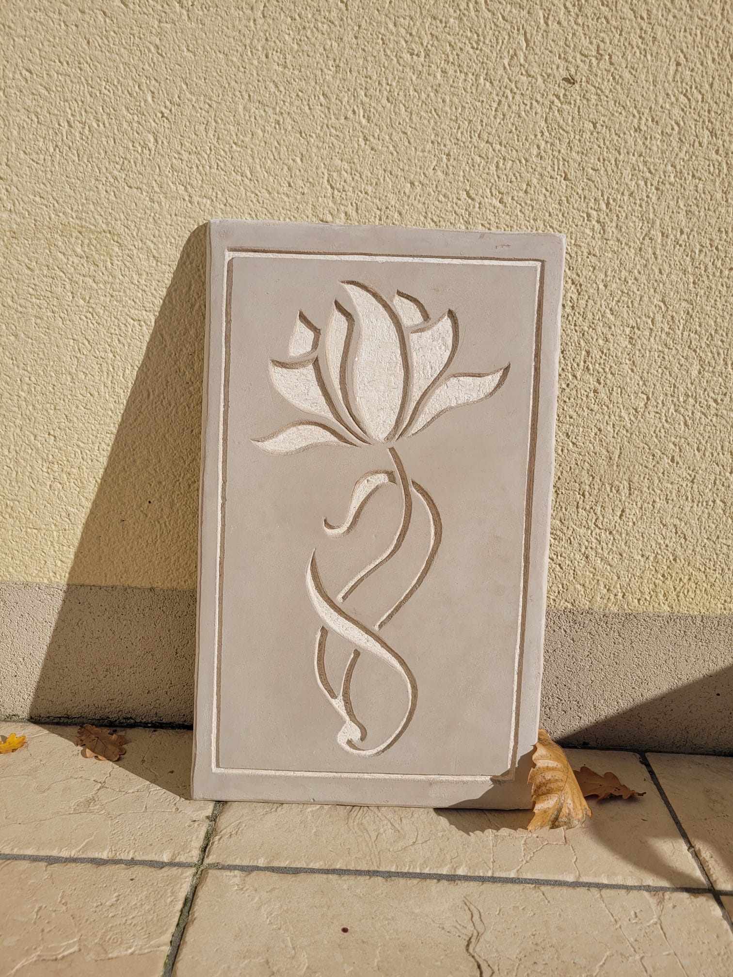 Sgrafitte inspiration art nouveau — Adeline François, peintre en décor